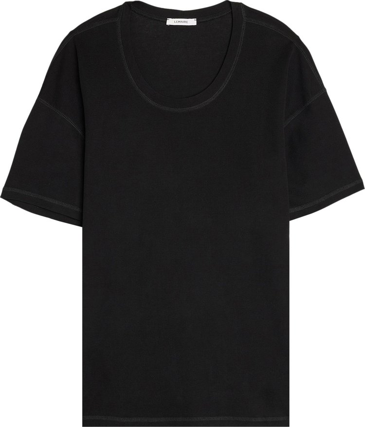Lemaire Rib T-Shirt 'Black'