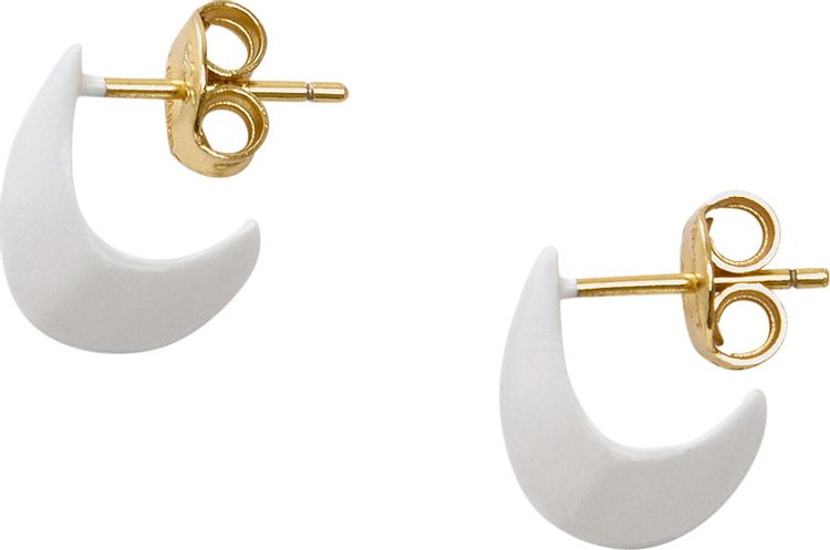 Lemaire Micro Drop Earrings II 'Off White'