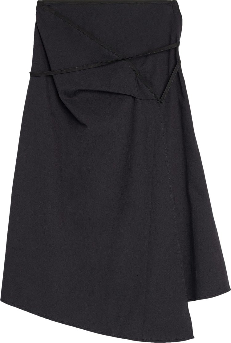Lemaire Asymmetrical Tied Skirt 'Midnight Indigo'
