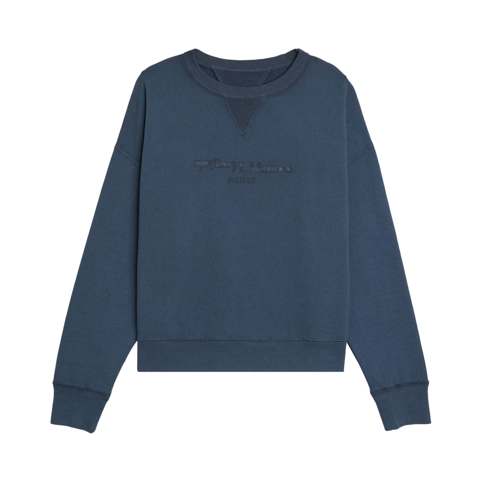 スウェット・トレーナー Maison Margiela S50GU0215 S25570 510 Sweatshirts Blue Buy Maison Margiela Logo Sweatshirt 'Blue' - S50GU0215