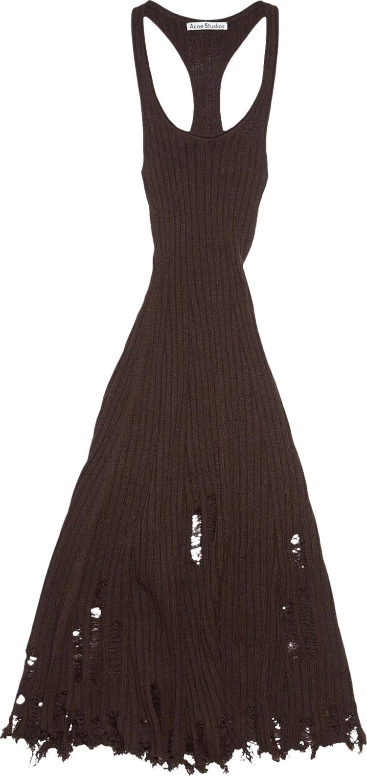 Acne Studios Stain Strap Dress 'Dark Brown'