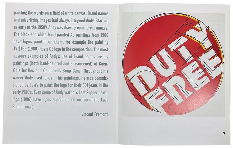 Andy Warhol Duty Free by Andy And Vincent Fremont