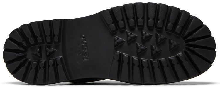 Gucci Slip On Sandal Cut Out Monogram   Black