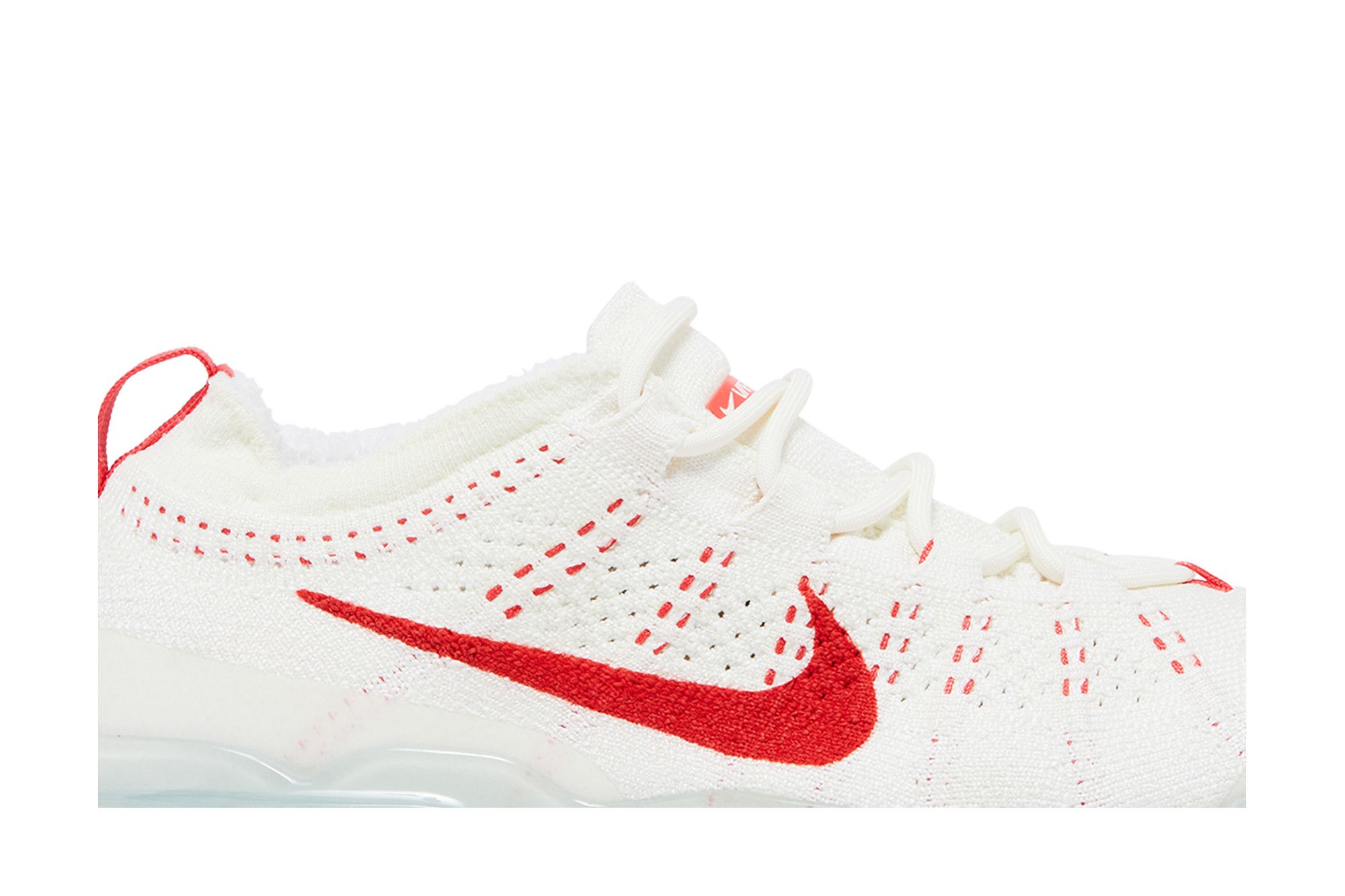 Vapormax flyknit red and white top