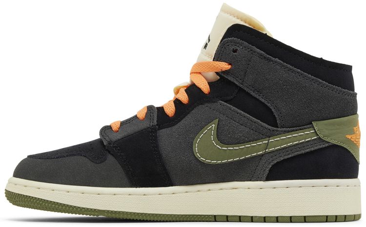 Air Jordan 1 Mid SE Craft GS Anthracite Light Olive