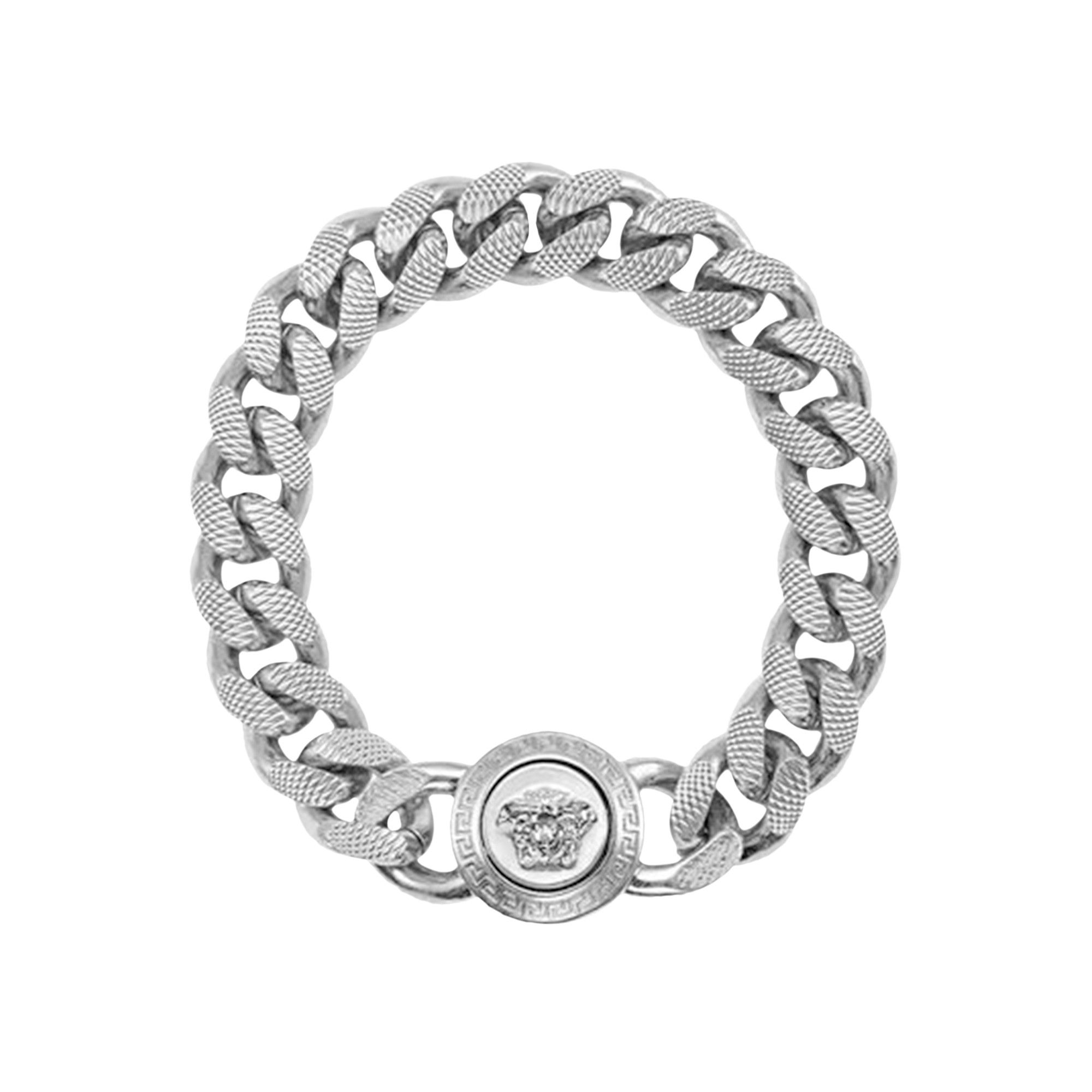 Buy Versace Metal Bracelet 'Palladium' - DG06996 DJMT 3J030