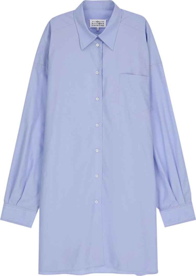 Maison Margiela Longline Poplin Shirt 'Light Blue'