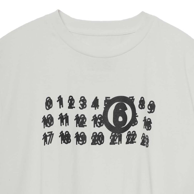 MM6 Maison Margiela Signature Number Print T Shirt White