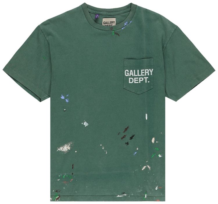 Gallery Dept Vintage Logo T Shirt Green