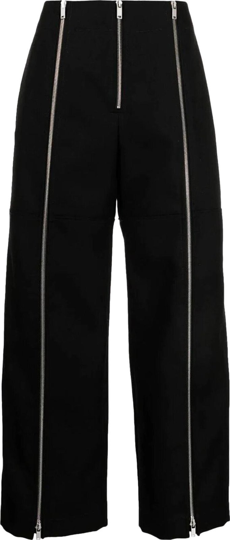 Jil Sander Low Waist Zip Trousers 'Black'