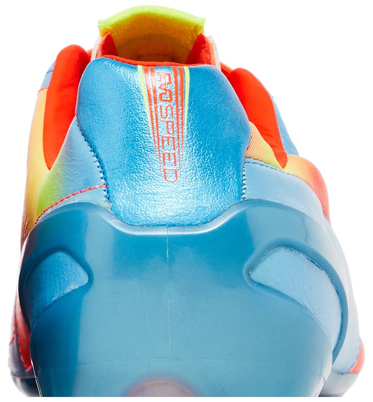 evoSpeed 12 Leather FG Sharks Blue Fluorescent Peach