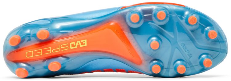 evoSpeed 12 Leather FG Sharks Blue Fluorescent Peach