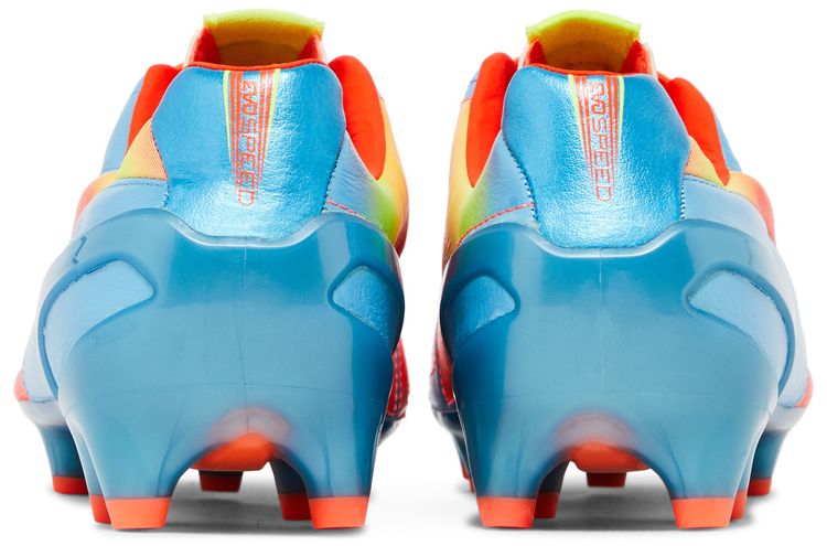 evoSpeed 12 Leather FG Sharks Blue Fluorescent Peach