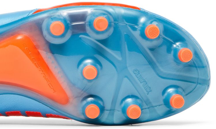 evoSpeed 12 Leather FG Sharks Blue Fluorescent Peach