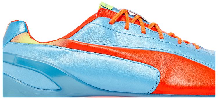 evoSpeed 12 Leather FG Sharks Blue Fluorescent Peach