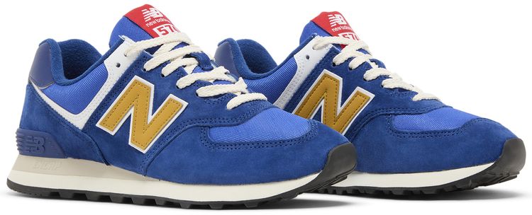 New Balance 574 Royal Blue Gold
