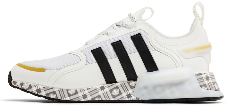Adidas NMD R1 V3 White Gold Plaid