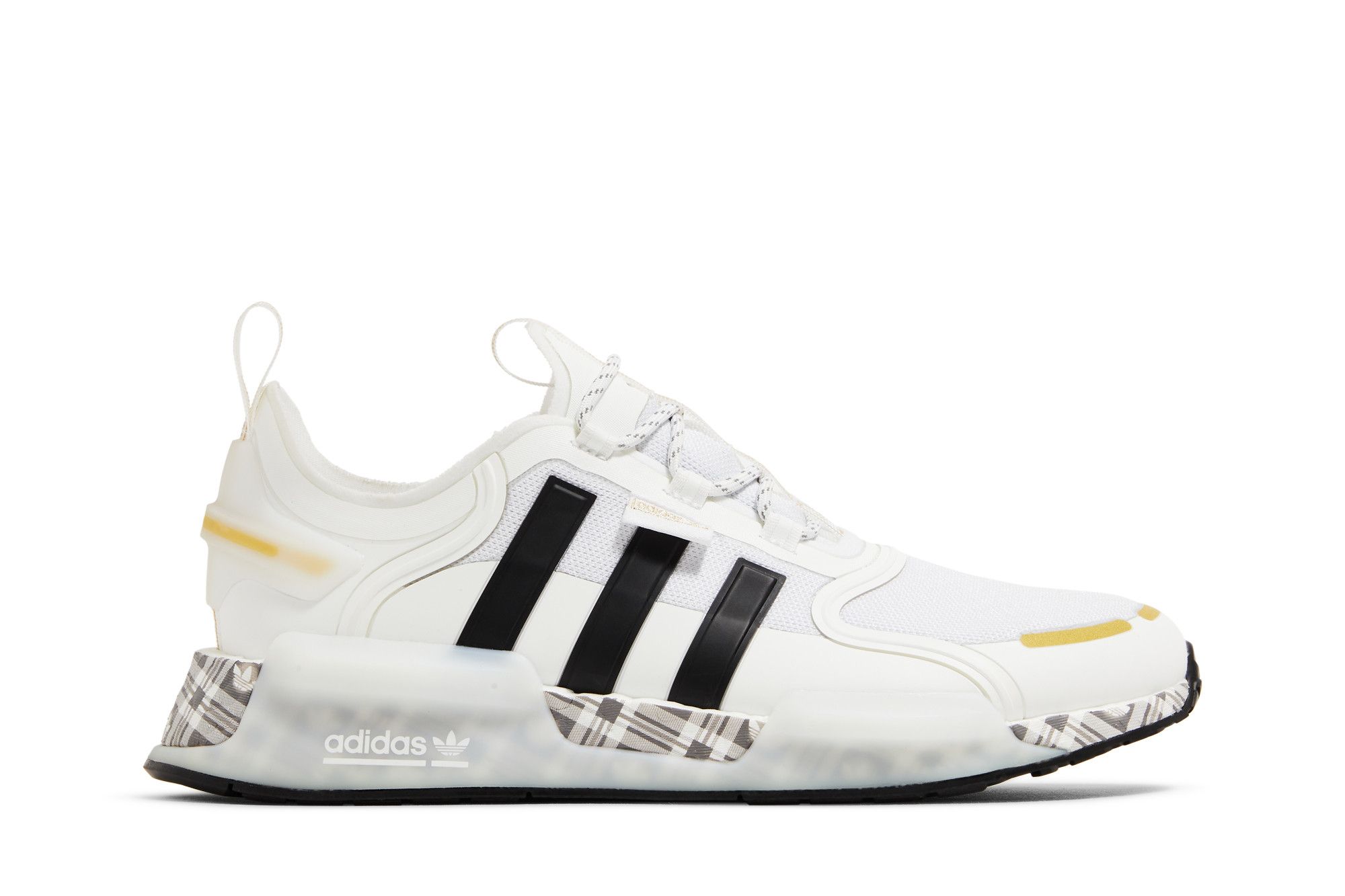 Buy NMD R1 V3 White Gold Plaid ID6712 GOAT UK