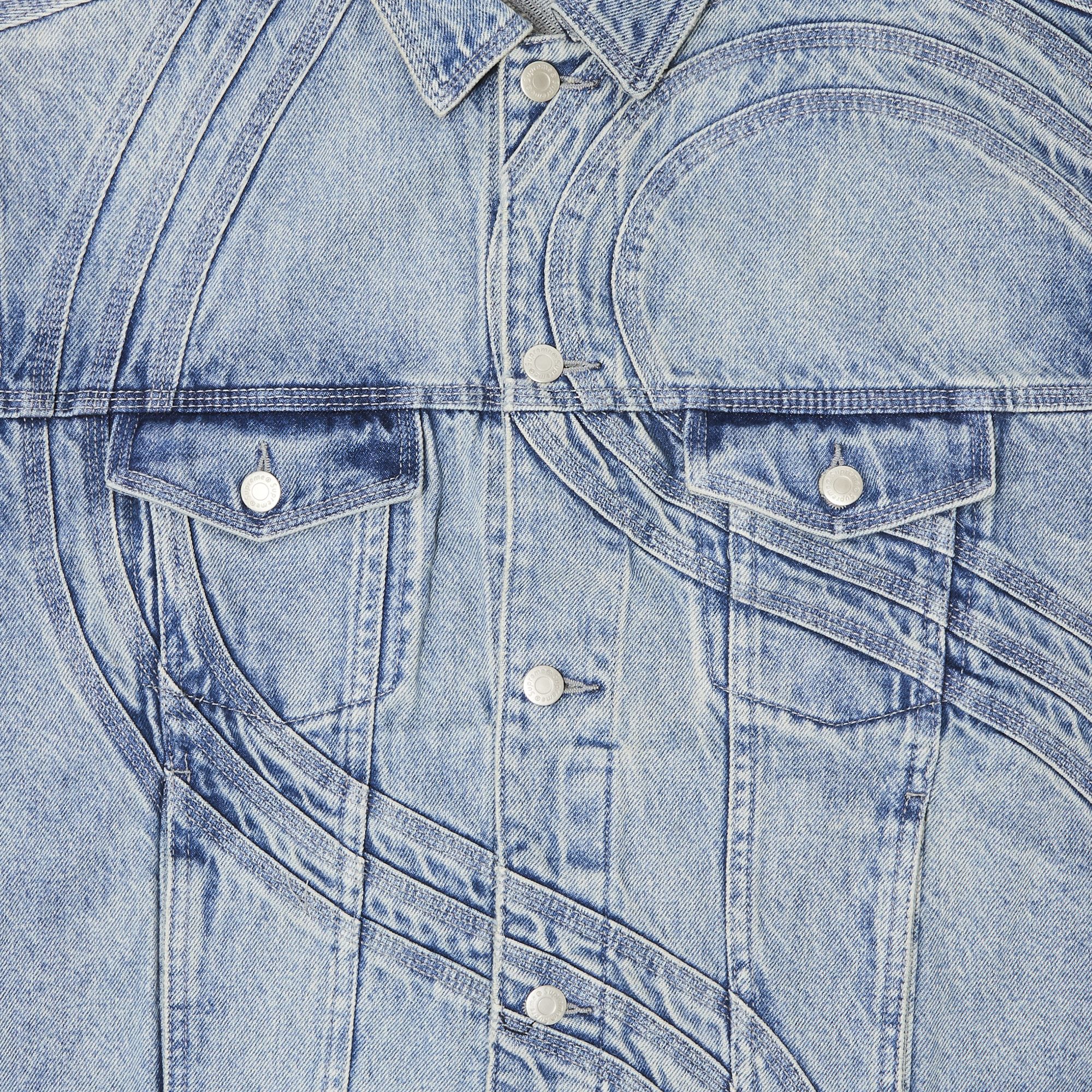Size xl Supreme S Logo Denim Trucker Jacket 'Washed Blue'