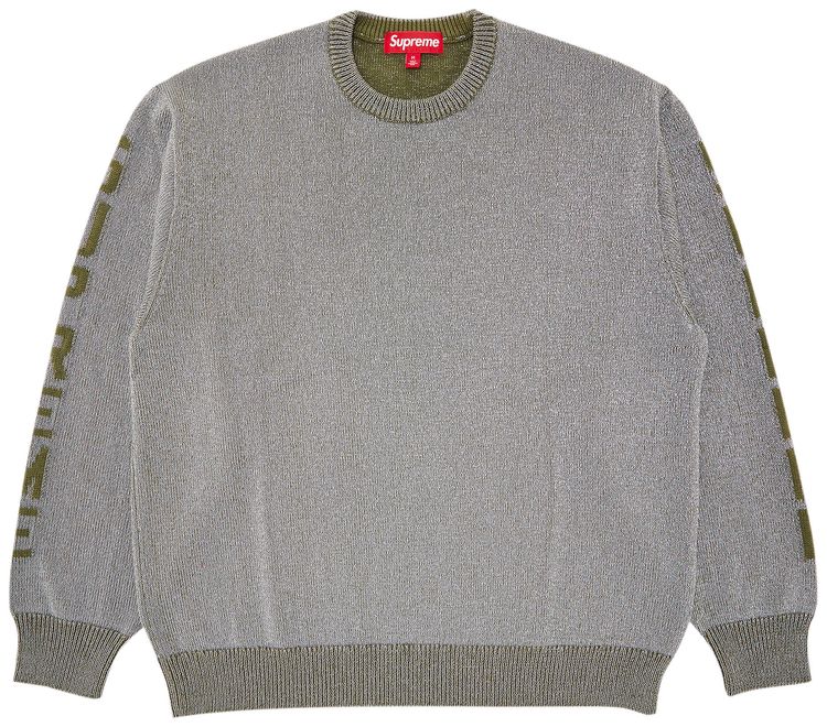 Supreme Reflective Sweater Olive
