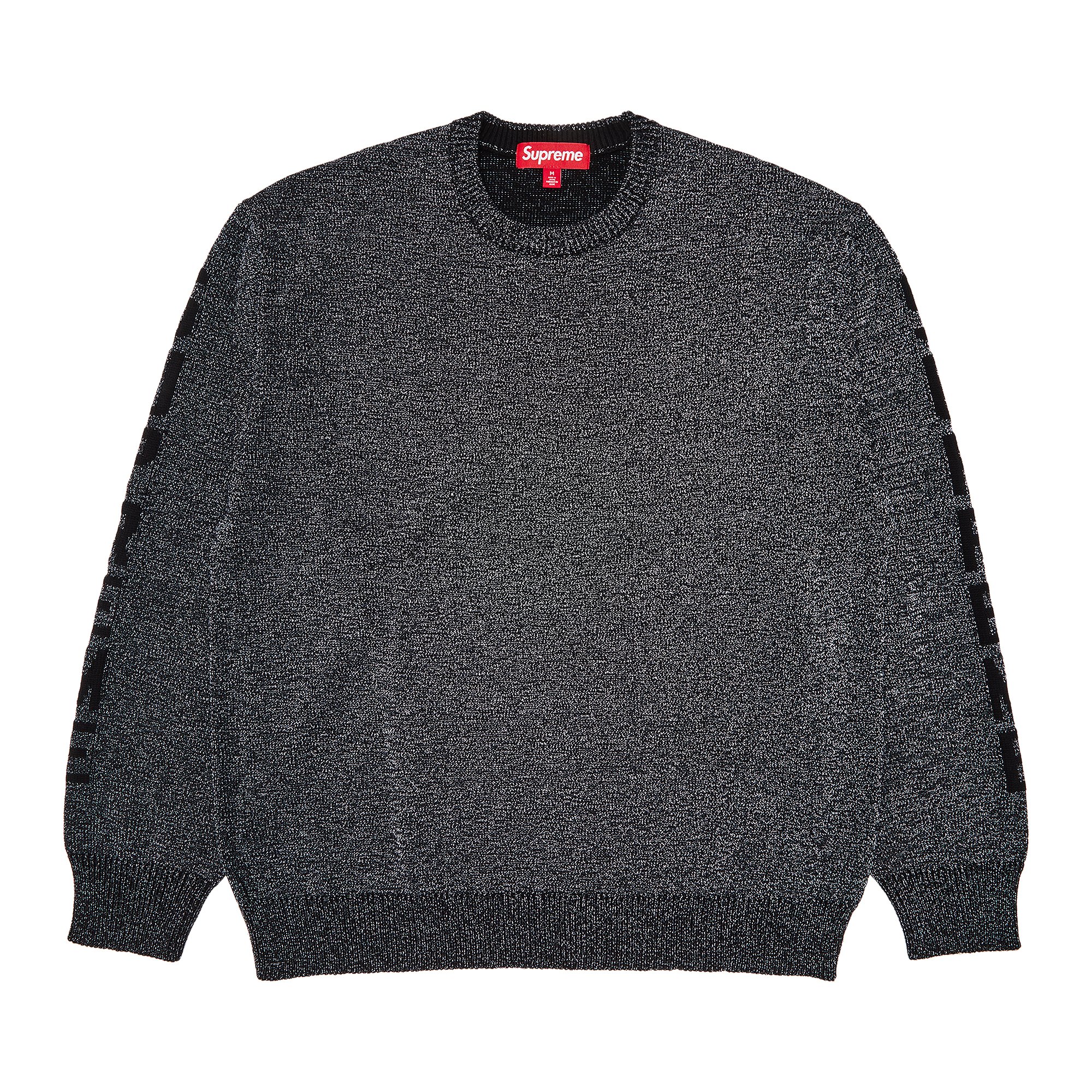 Buy Supreme Reflective Sweater 'Black' - SS24SK18 BLACK | GOAT