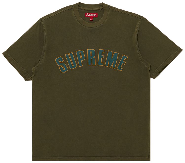 Supreme Cracked Arc Short Sleeve Top Olive