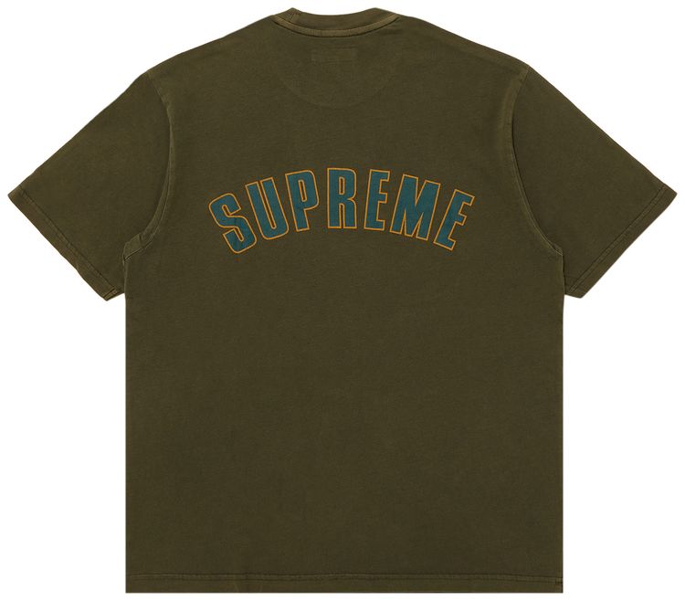 Supreme Cracked Arc Short Sleeve Top Olive