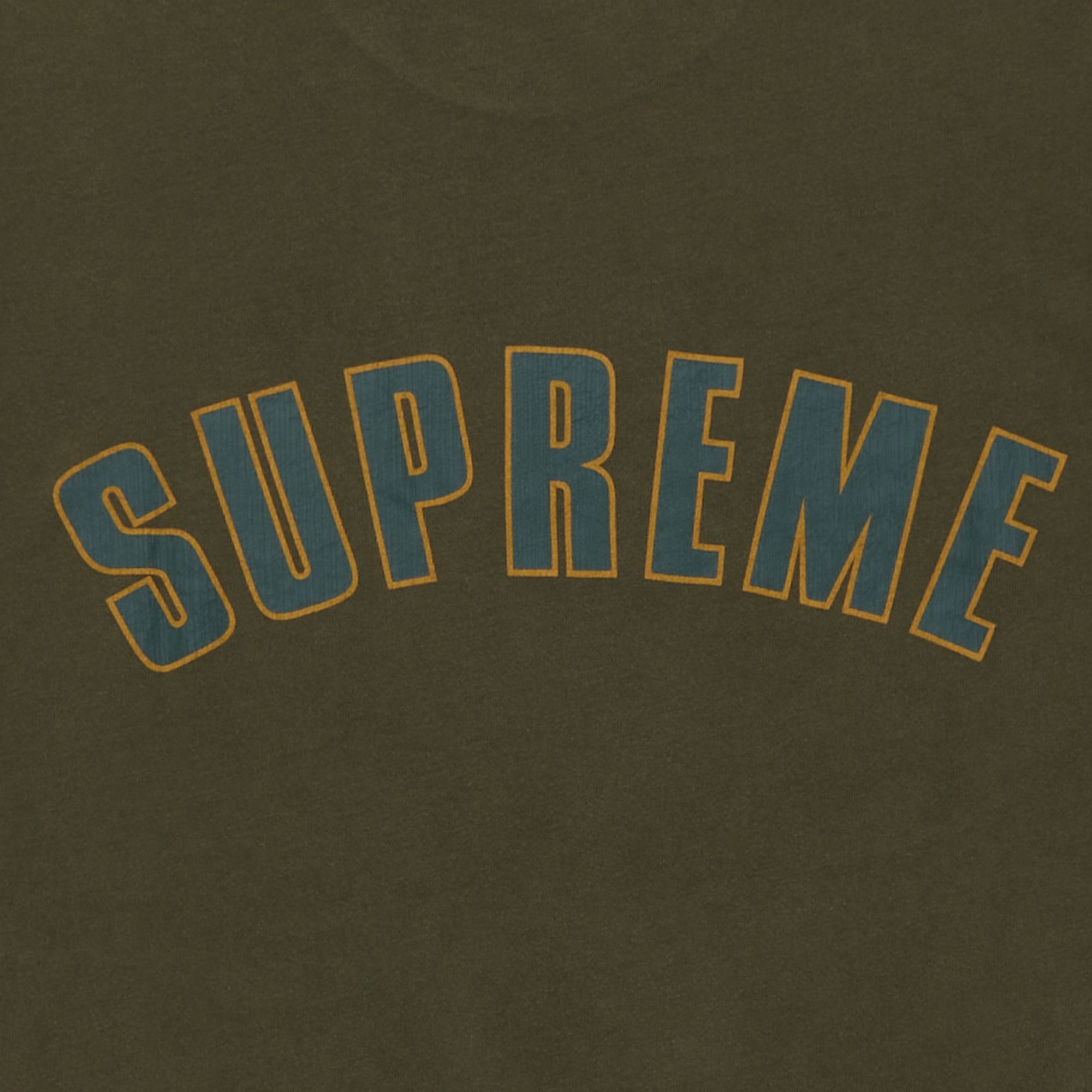 Buy Supreme Cracked Arc Short-Sleeve Top 'Olive' - SS24KN41