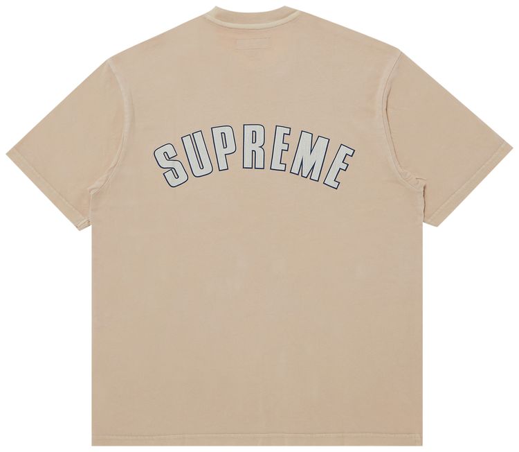 Supreme Cracked Arc Short Sleeve Top Light Tan