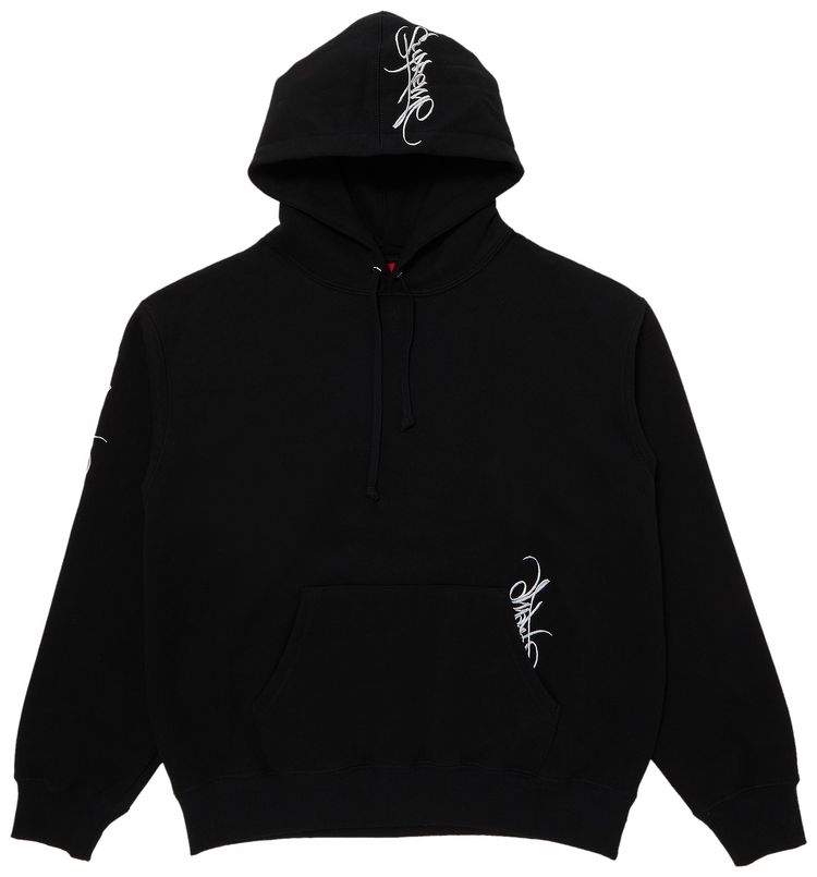 Supreme Tag Hooded Sweatshirt Black