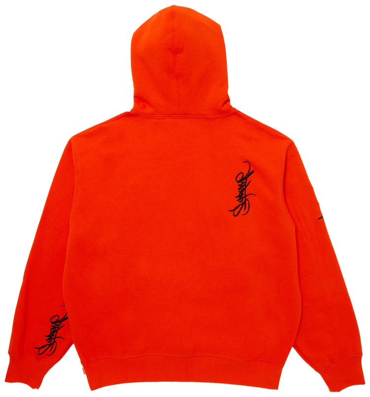 Supreme Tag Hooded Sweatshirt Bright Orange