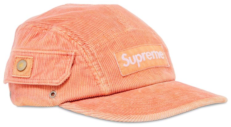 Supreme Corduroy Pocket Camp Cap Peach