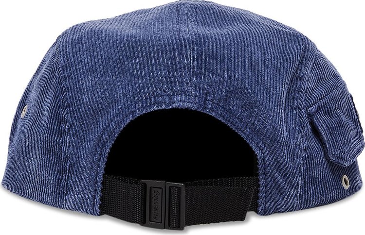 Supreme Corduroy Pocket Camp Cap Blue