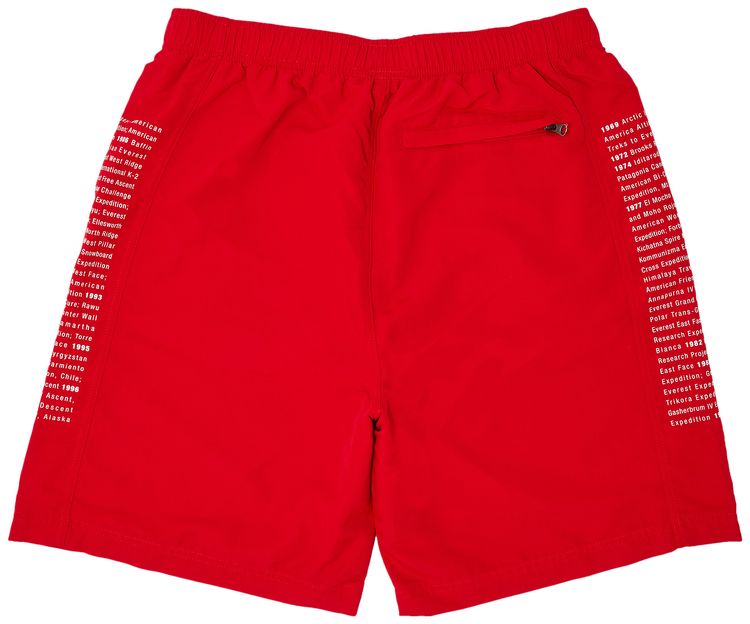 Supreme x The North Face Nylon Short Red