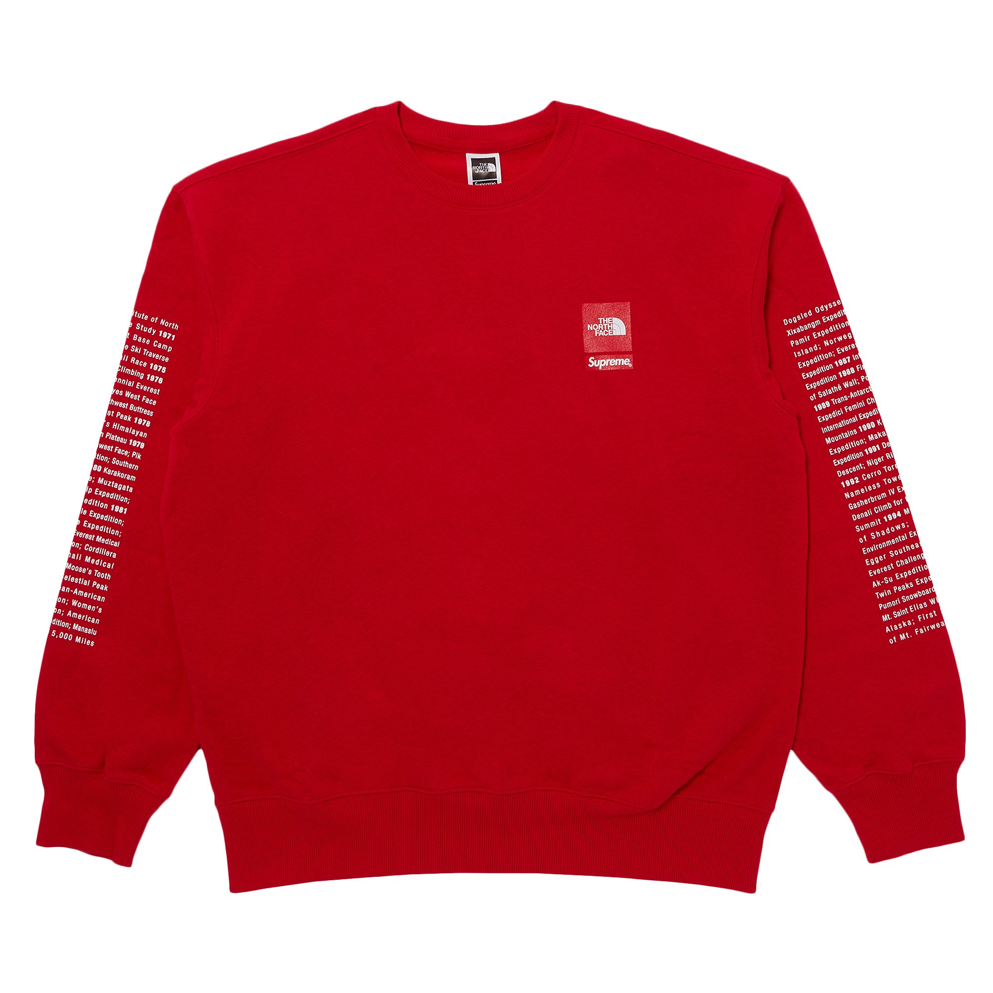 Buy Supreme x The North Face Crewneck 'Red' - SS24SW2 RED | GOAT