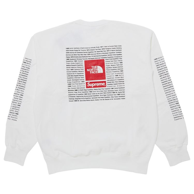 Supreme x The North Face Crewneck White