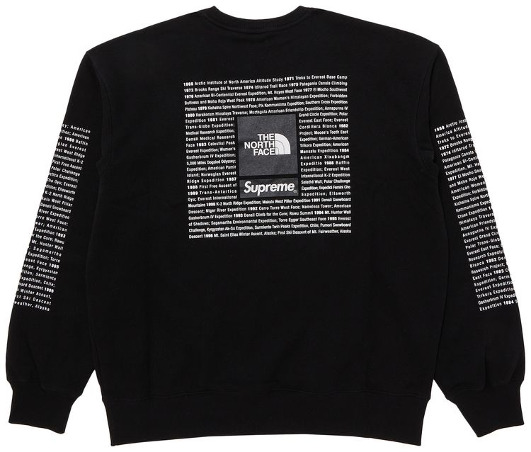 Supreme x The North Face Crewneck Black