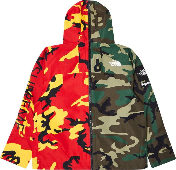 Supreme x The North Face Split Taped Seam Shell Jacket Camo