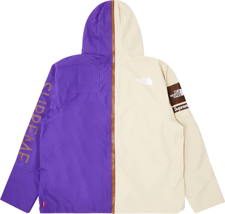 Supreme x The North Face Split Taped Seam Shell Jacket Tan