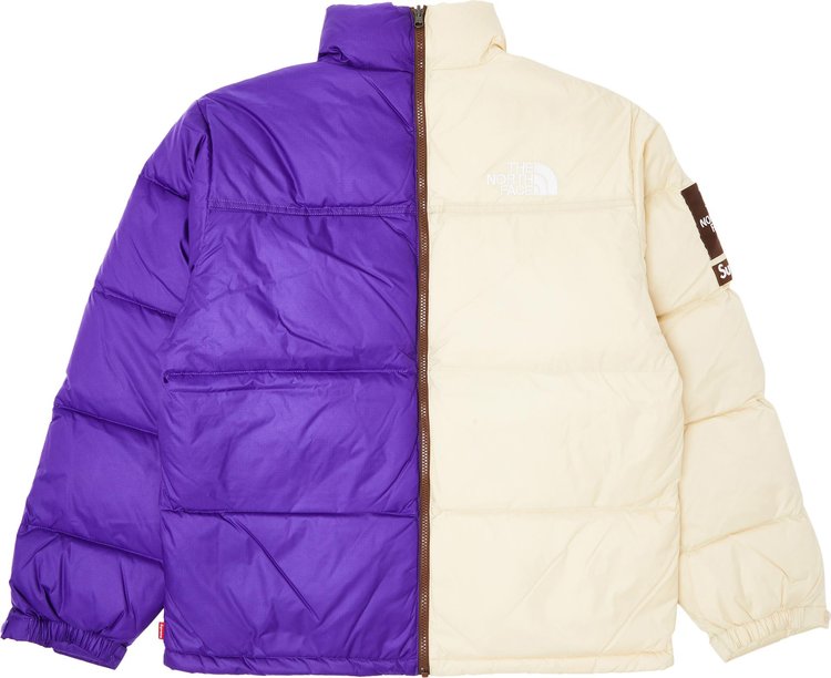 Supreme x The North Face Split Nuptse Jacket Tan