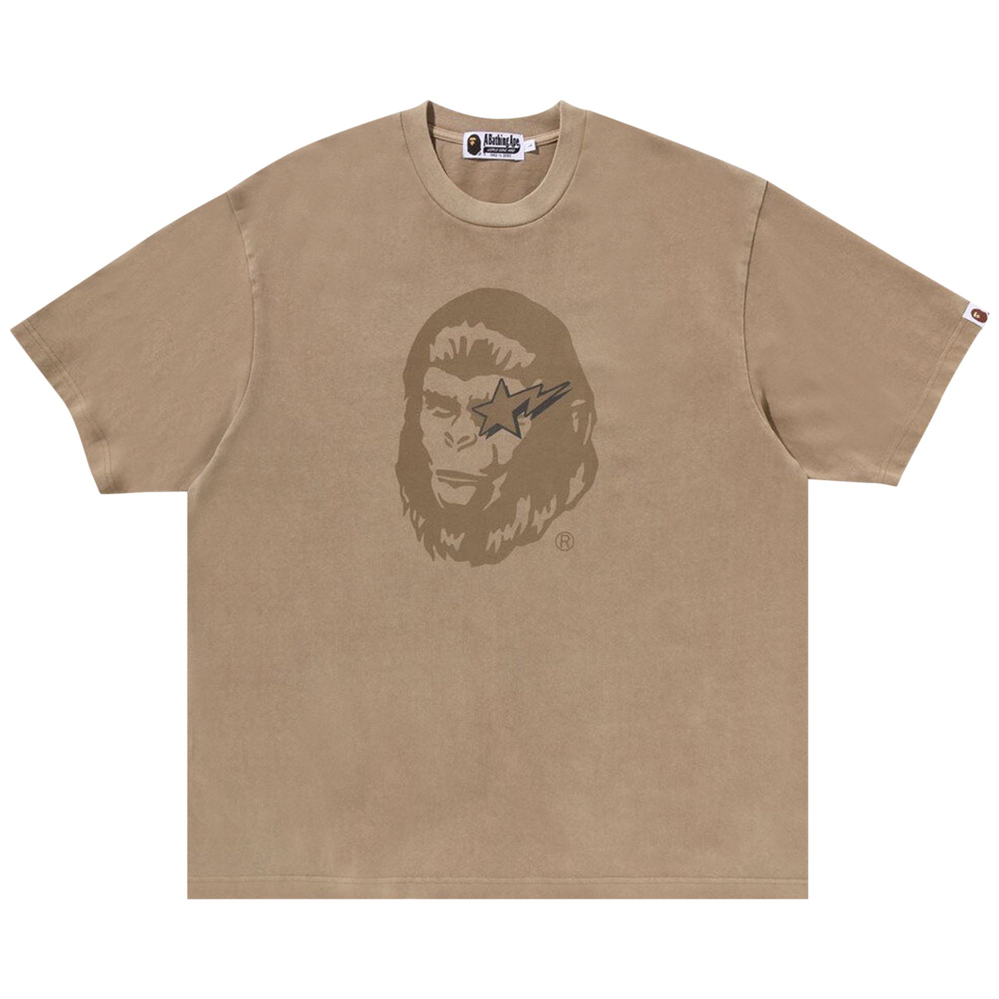 Buy BAPE WGM Garment Dyed Relaxed Fit Tee Beige 1K30 109 318 BEIGE GOAT CA