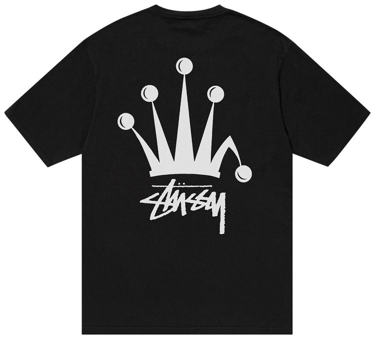 Stussy Regal Crown Pigment Dyed Tee Black