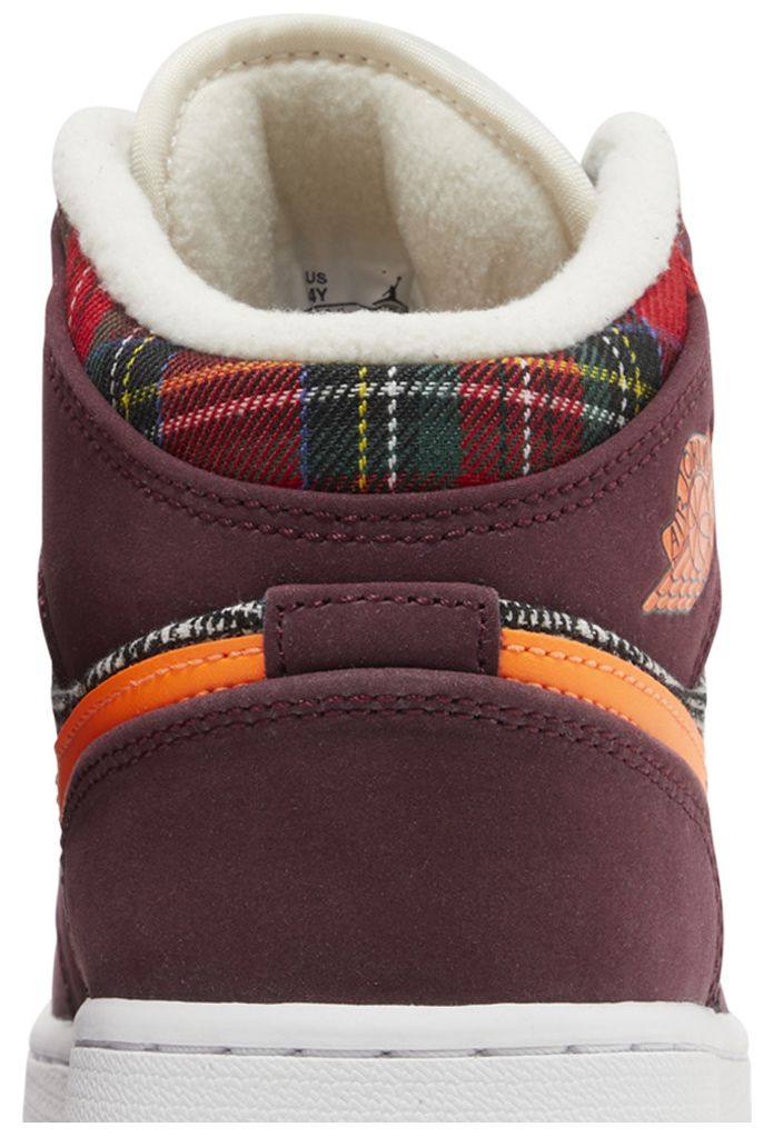 Air Jordan 1 Mid SE GS Plaid