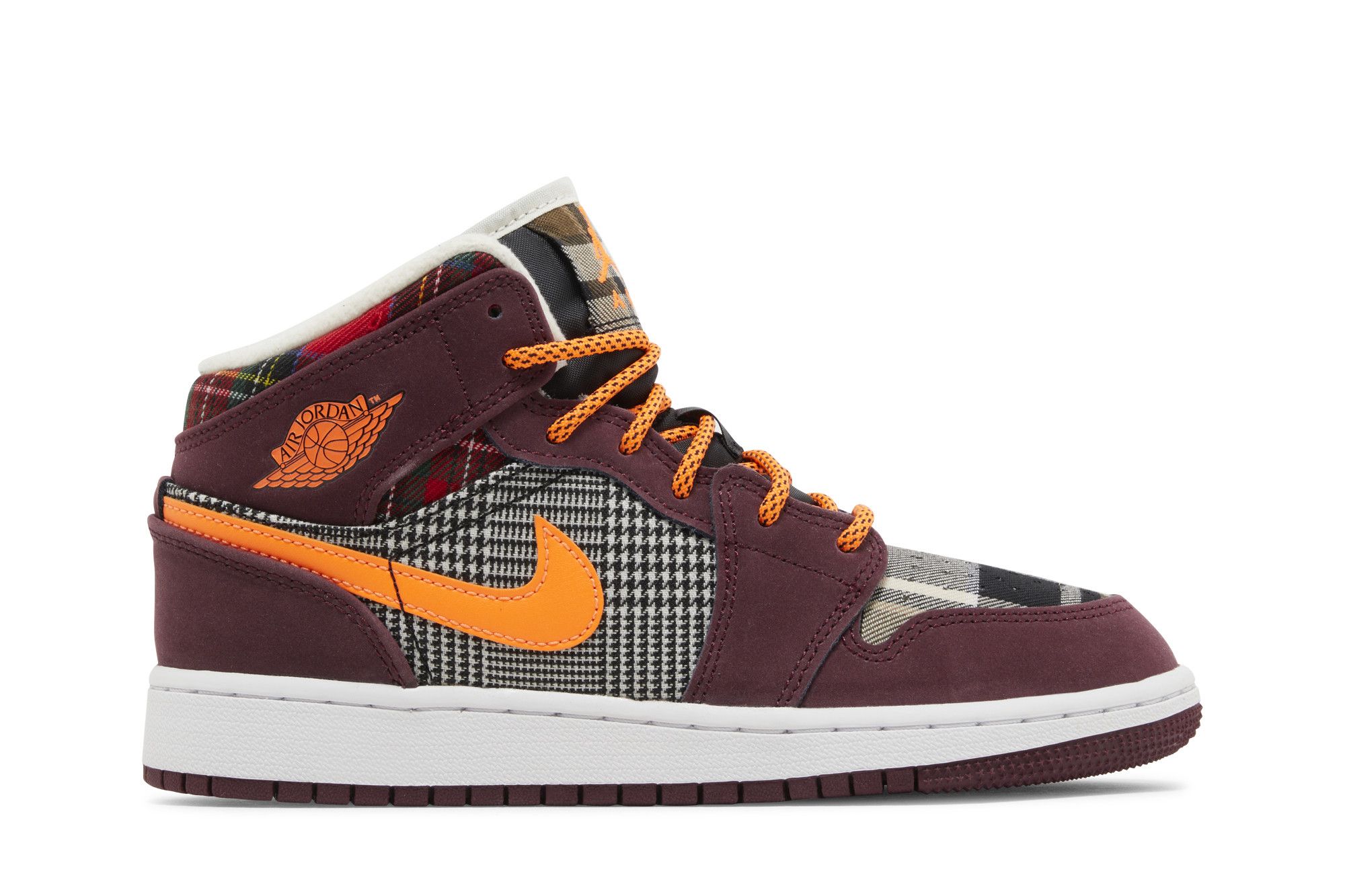 Buy Air Jordan 1 Mid SE GS 'Plaid' - FD5460 608 | GOAT