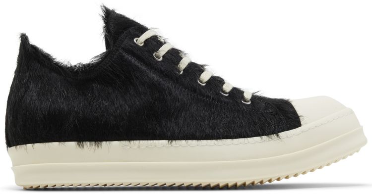 Rick Owens Strobe Low Black Cow Fur