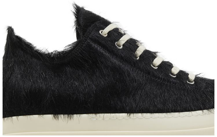 Rick Owens Strobe Low Black Cow Fur