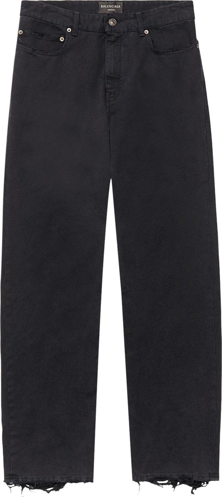 Balenciaga Mid Rise Jeans 'Pitch Black'