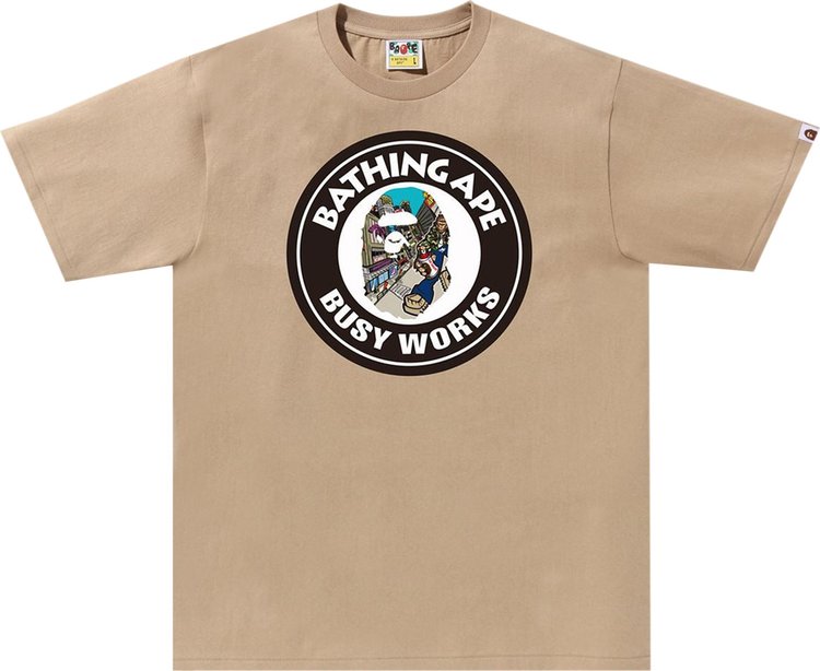 BAPE Comic Art Busy Works Tee 'Beige'