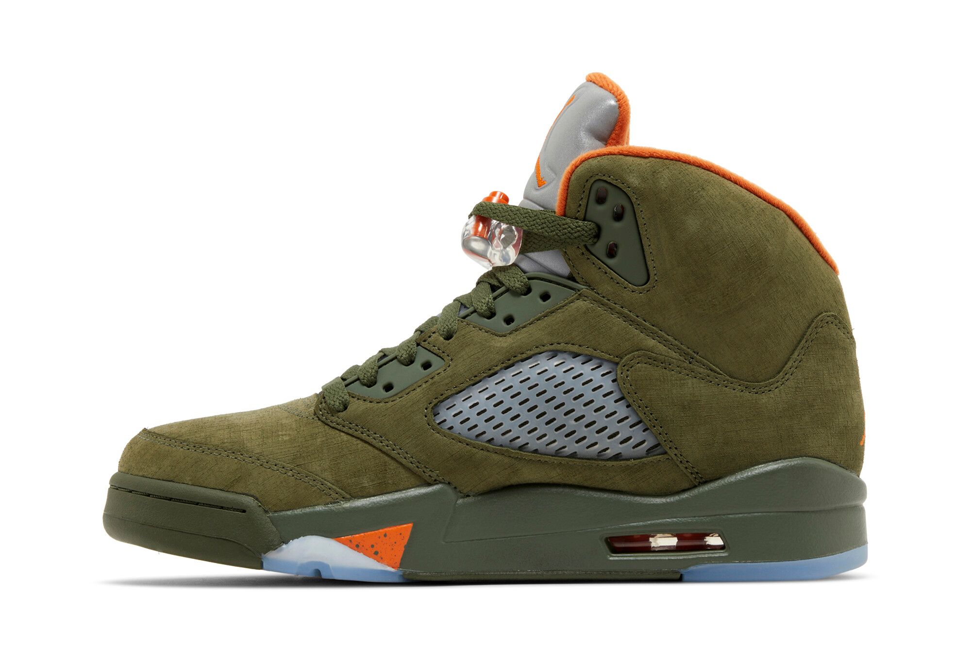 Orange jordan 5s store