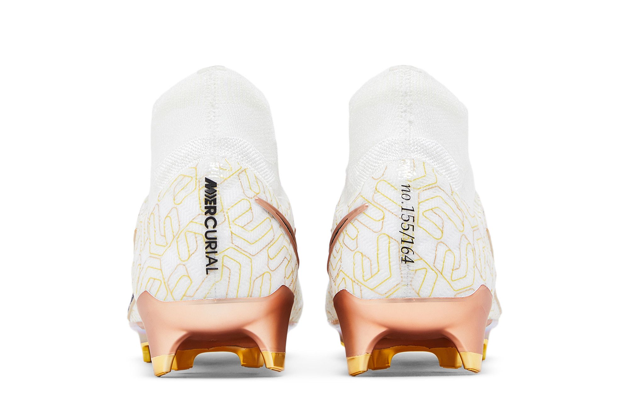 Nike mercurial superfly fg gold white top